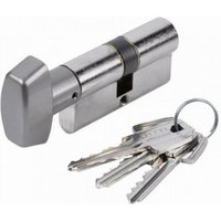 Tesa Assa Abloy - Vernickelter Zylinder T5C mit Knauf tesa 60mm (30+30) - MV3 variure 78565B - T5CB3030N von TESA ASSA ABLOY