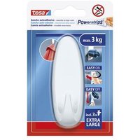Tesa Assa Abloy - Weißer ovaler selbstklebender Haken 'Powerstrips xl' von TESA ASSA ABLOY