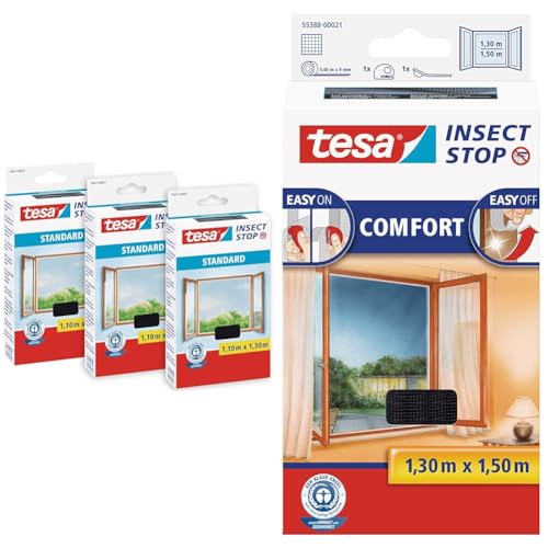 TESA Insect Stop STANDARD Fliegengitter & Insect Stop COMFORT Fliegengitter für Fenster von TESA