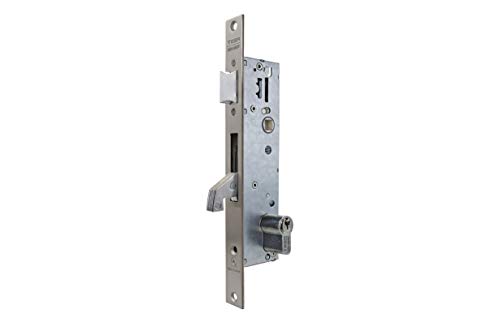 Tesa Assa Abloy 2240BE203NI Einpunkt-Schloss, schmal, mit Hebel, verstärkt, für Metallprofile, Edelstahl, 20 mm, 2240BE von Tesa Assa Abloy