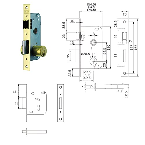 tesa 2003-hl/50 Schließzylinder von Tesa Assa Abloy