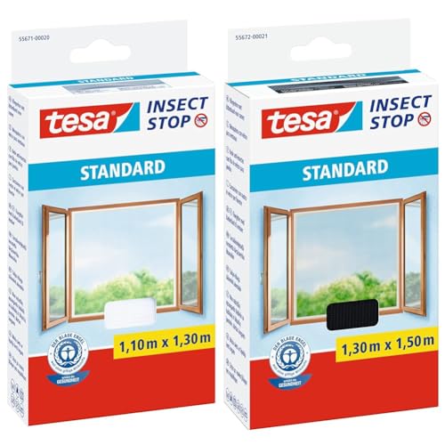 tesa Insect Stop Standard Fliegengitter für Fenster & Insect Stop Standard Fliegengitter für Fenster - Insektenschutz zuschneidbar tesa Insect Stop Standard Fliegengitter für Fenster & Insect Stop Standard Fliegengitter für Fenster - Insektenschutz zuschneidbar von tesa