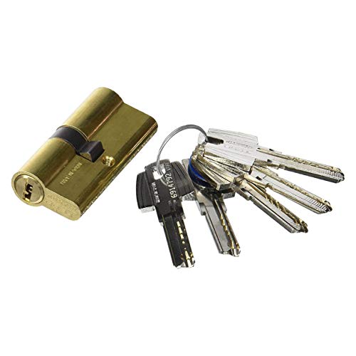 tesa T60 – Zylinder 5 Schlüssel E32 2200/30 x 40, Messing von Tesa Assa Abloy