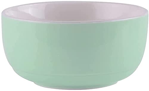 schüsseln für bowls Color Salad Suppenschüssel, Porzellanschüsseln mit großem Fassungsvermögen, Schalen-Set for Suppe, Salat, Nudeln, Reis, Eis und Haferflocken, mikrowellen- und spülmaschinenfest von TESHY
