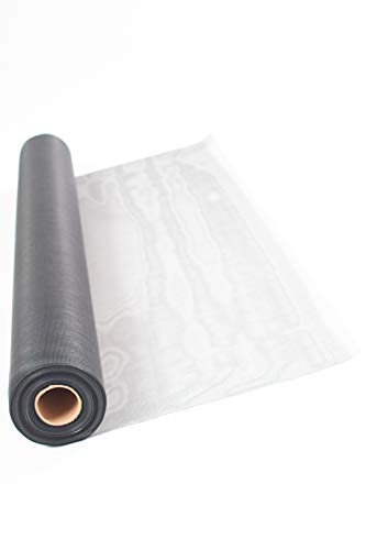 TESO Insektenschutz Gaze - Mückenschutz - Fliegengitter - UV-Beständig - mit PVC Beschichtung - einzeln verpackt (Grau, 140 x 150cm) von TESO Elementetechnik