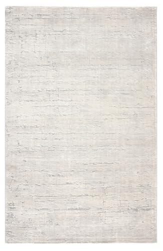 Kurzflor Teppich Wohnzimmer Hellgrau 80 x 150 cm, Moderner Kurzflor Teppich, Super Soft von TESSO LIVING