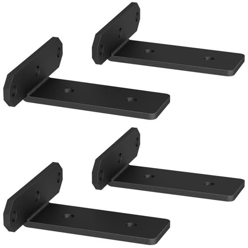 TESSTINA Regalhalterung 80kg Tragkraft Schwerlastwinkel, Regalträger Metall Schwarz Regalwinkel, Wandhalterung, Regalbrett Halterung, Schwerlastkonsole, Shelf Bracket für Regale 3,8cm Höhe Unsichtbar TESSTINA Regalhalterung 80kg Tragkraft Schwerlastwinkel, Regalträger Metall Schwarz Regalwinkel, Wandhalterung, Regalbrett Halterung, Schwerlastkonsole, Shelf Bracket für Regale 3,8cm Höhe Unsichtbar von TESSTINA