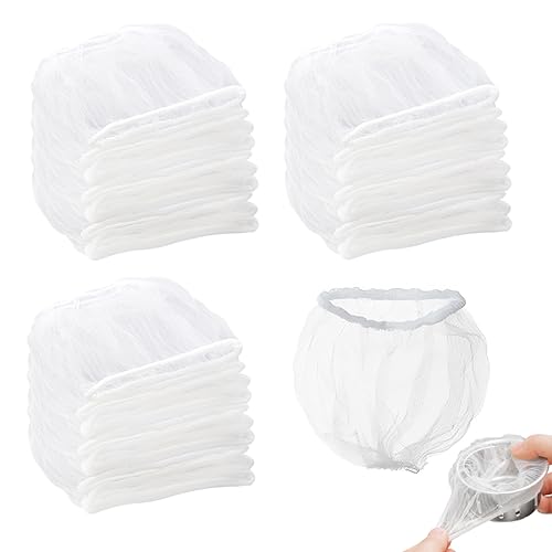 300 stück Waschbeckenfilter, Einweg Sink Sieb Waschbecken Filter, Elastische Sieb Waschbecken Siebbeutel, Küchenspüle Sieb Abflusssieb Mesh Tasche Spülbecken für Küche, Badezimmer, Waschbecken (9X9cm) von TESSTSY