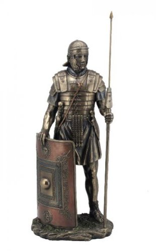 Roman Soldier Legionaire Bronze Figurine 36 cm von TESTEL