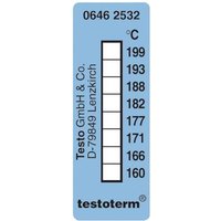 Testo testoterm Temperaturmessstreifen 161 bis 204°C Inhalt10St. Testo testoterm Temperaturmessstreifen 161 bis 204°C Inhalt10St. von TESTO