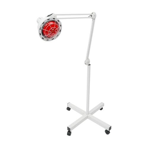 TESUGN Rotlichtlampe Wärmelampe, 275W Infrarotlampe Wärmelampe mit Ständer 360 ° Rotation, Temperatur und Höhenverstellbar Rotlicht Therapie, Infrarotlicht-Rotlicht-Wärmelampen Infrarotlichtlampe von TESUGN
