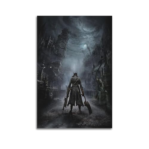 TESUXYEHH Videospiel-Poster, Bloodborne, dekoratives Gemälde, Leinwand, Wandposter und Kunstdruck, modernes Familienschlafzimmer, Dekoration, Poster, 50 x 75 cm TESUXYEHH Videospiel-Poster, Bloodborne, dekoratives Gemälde, Leinwand, Wandposter und Kunstdruck, modernes Familienschlafzimmer, Dekoration, Poster, 50 x 75 cm von TESUXYEHH