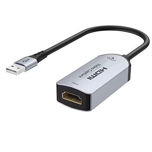 TESmart Capture Card - Video Capture Crad 2.0, HDMI Videoaufnahmekarte HDMI zu USB 2.0/3.0 Adapter Audio Game Capture Card 1080P 60fps -(0,15m) von TESmart