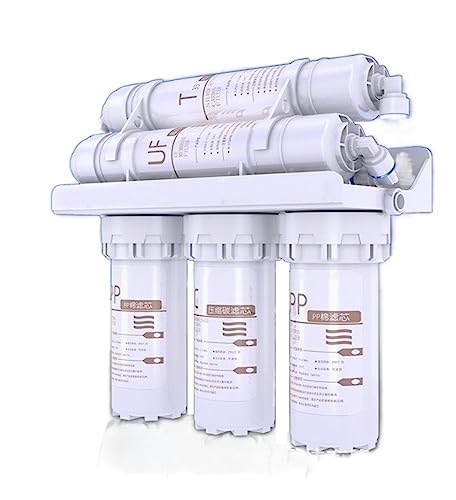 3 + 2 Wasserfiltersystem, 5 Stufen Trinkwasserfiltersystem Reinigung for Haushaltsküche mit Filterpatronen-Kit Ta Einfache Installation und Austausch(Water Purifier) von TETEOM