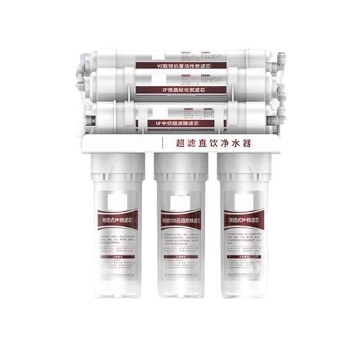 6- Wasserfiltersystem UF Home Purifier Faucet, Haushalts-Ultras-Filtrationswasserfilter Küche Home Purifier Wasserfilter Einfache Installation und Austausch von TETEOM