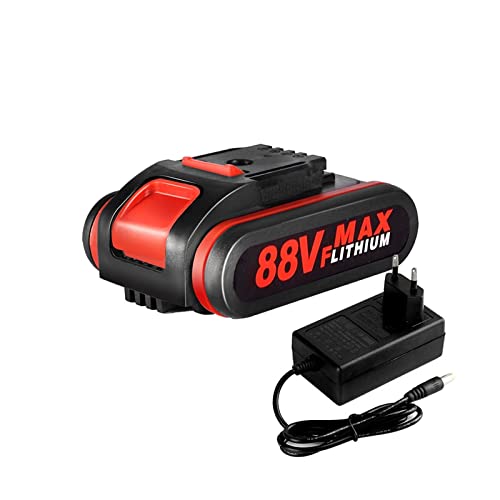 88VF1500mAh Wiederaufladbare Lithium-Ionen Batterie for Elektrische Säge Schlüssel Akku-säbelsäge for 36VF 48VF ​​88VF für Garten, Rasen(1 Battery Plug) von TETEOM