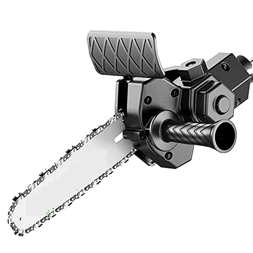 Akku Kettensäge 4/6-Zoll-Bohrmaschine, modifiziert zu Elektrokettensägen-Adapterwerkzeug, tragbare Umbaukopf-Kits, Holzbearbeitung, Beschneiden(6 INCH 3 saw blade) von TETEOM