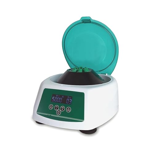 Benchtop-Zentrifugen-Maschine, Minizentrifugen-Laborkleiner Handgehaltener Langsamer Zentrifugen-Serum-Separator, Labor, Schule, Wissenschaft(LC-05MC 4 * 50ML) von TETEOM