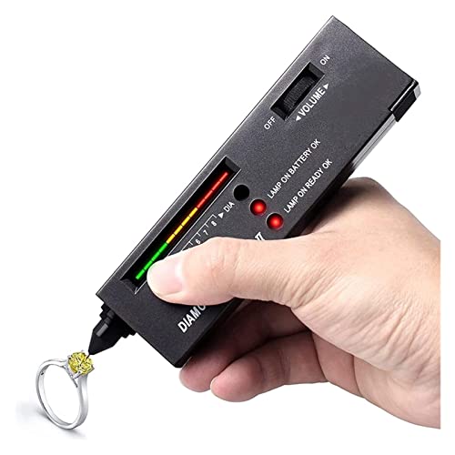 Diamant-Diskriminator-Testhärte-Diamant-Edelstest-Test-Stift tragbarer Edelstein-Wahlschalter LED Indikator Zuverlässige Schmucktest-Tools Präzise digitale Instrumente von TETEOM