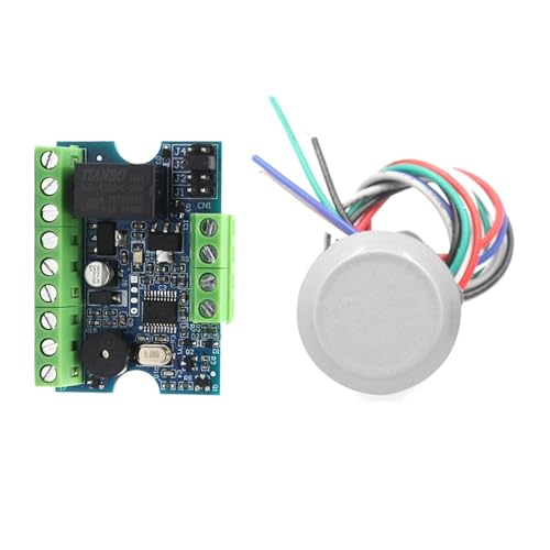 Elektromagnetisches Schloss 12-V-Zugangskontroll-Mini-Relaismodul-Controller-Board-Kit TM Wiegand RFID-Karten-Reder-Set Türsystem-Unterstützung Admin-Karte 1000 Benutzer(Kit-2 125Khz silver) von TETEOM
