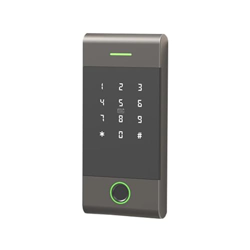 Elektromagnetisches Schloss Regensicherer, intelligenter Standalone-Zutrittskontroller, Lesegerät, Support-Karte, Passwort, Zeiterfassung(Noir) von TETEOM