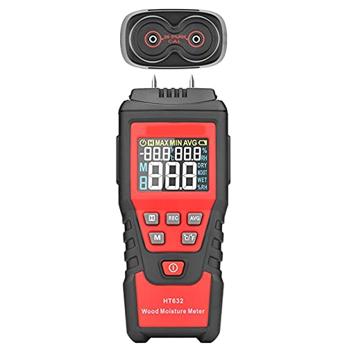 Holzfeuchtigkeitszähler Papier 0-99,9% Holz Luftfeuchtigkeit Tester Wand Hygrometer Timber feucht Detektor Große LCD-Anzeige Holzfeuchtigkeitszähler Papier 0-99,9% Holz Luftfeuchtigkeit Tester Wand Hygrometer Timber feucht Detektor Große LCD-Anzeige von TETEOM