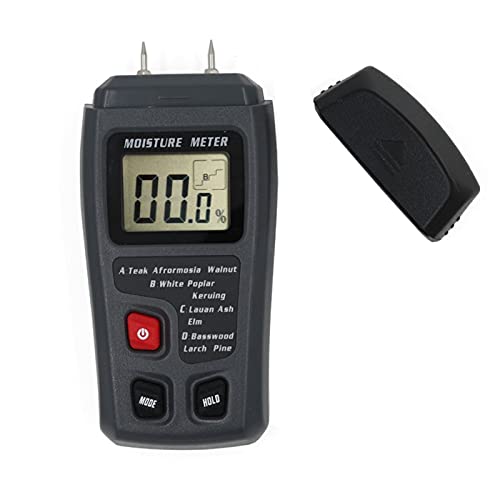 Holzfeuchtigkeitszähler digitales LCD-Display Zwei Pins Holz-Feuchte-Tester-Timber-FEAM-Detektor von TETEOM