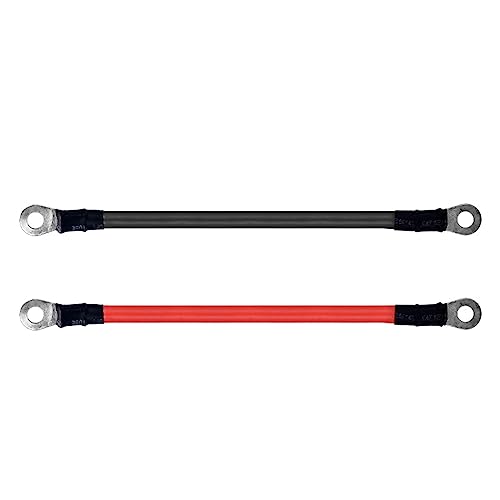 Linearantrieb, Batterie-Wechselrichter-Verbindungskabel 8 6 4 2 AWG Jumper-Starterkabel for Autobatterie-USV-Wechselrichter M8 M6 M10 Hochstromkabel(40CM,4AWG-25mm2-M8) von TETEOM