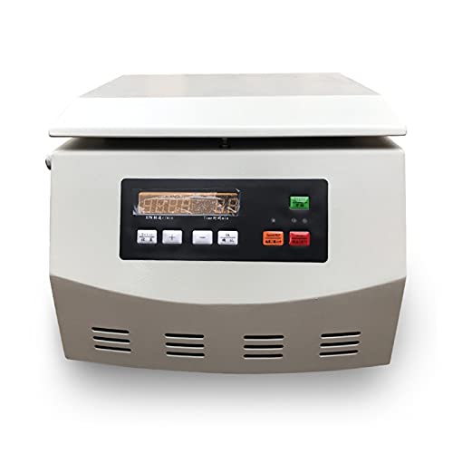 Low-Speed-Zentrifuge mit großer Kapazität 10 0ml * 4/50 ml * 6 Winkelrotor Automatische Bilanzzentrifuge 6000 (R/min), Labor, Schule, Wissenschaft(Host+24 * 10ML rotor) von TETEOM