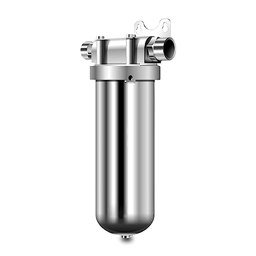 Neuer zentraler Wasseraufbereiter for Leitungswasser aus Edelstahl 304, Haushaltswasseraufbereiter mit Filter for das ganze Haus Einfache Installation und Austausch(4 points pipe) von TETEOM