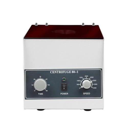 Niedriggeschwindigkeits-Tisch-Blut-PRF-Zentrifugenmaschine 80-1 For Klinische Medizinische Zentrifuge Im Labor, 4000 U/min, Mit 6 X 20 Ml Rotor, Labor, Schule, Wissenschaft(Brown) von TETEOM