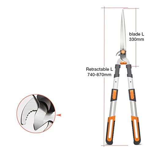 Oxalsäure verdampfer, Beschneidungsschere Set Zaun Scherung Hochzweig Scherbeschneidungswerkzeug Set for Gartengras -Pruner -Baumschneider Handwerkzeug(A) von TETEOM