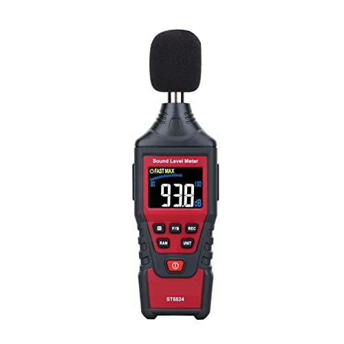Oxalsäure verdampfer, Digitaler Schallpegel-Geräuschmesser Dezibel-Detektor Audio-Tester Farb-LCD-Display U-Bahn-Diagnose-Werkzeuge zur Geräuschmessung von TETEOM