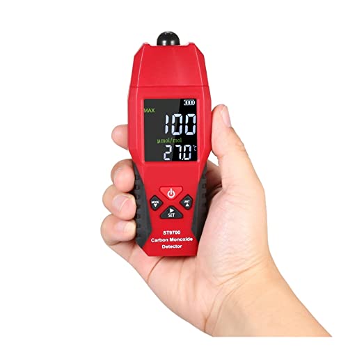 Oxalsäure verdampfer, Handheld -Kohlenmonoxidmessgerät mit digitalem Display CO Gasluftqualitätstester Monitor -Detektoranzeige von TETEOM
