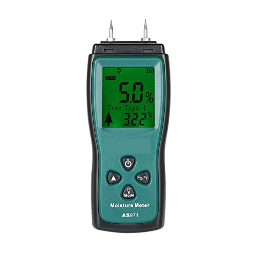 Oxalsäure verdampfer, Handheld Mini -Holzfeuchtigkeitsmesser AS971 LCD Digital Dispaly Lumber Feuchtermesser Detektor Tester 2 Pin -Sondenbereich 2%~ 70% Oxalsäure verdampfer, Handheld Mini -Holzfeuchtigkeitsmesser AS971 LCD Digital Dispaly Lumber Feuchtermesser Detektor Tester 2 Pin -Sondenbereich 2%~ 70% von TETEOM