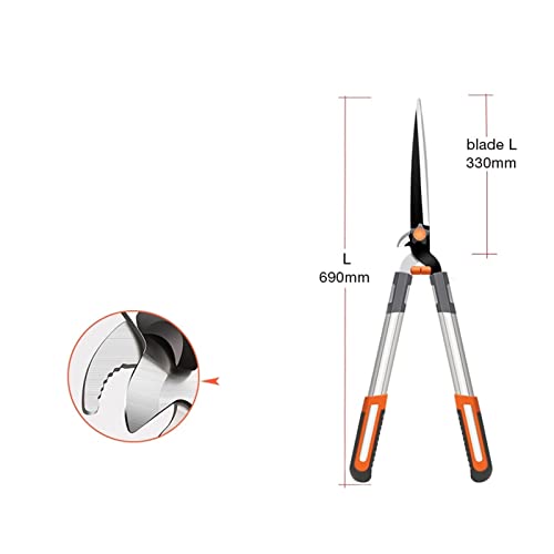 Oxalsäure verdampfer, Hecke Scherung Langes Griff Garten Schnittschere Ambossen Rasenschneider Blume Zweige Gras Trimmer Haushalt Handwerkzeug(HEAVY ARMOR DUAL) von TETEOM
