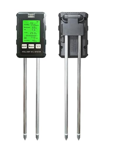 PH Messgerät Erde 6 In1 Feuchtigkeit Sonnenlicht PH Meter Temperatur Feuchtigkeit Boden Fruchtbarkeit Garten Pflanzen Blumen Feuchtigkeit Tester Boden Feuchtigkeit Sensor von TETEOM