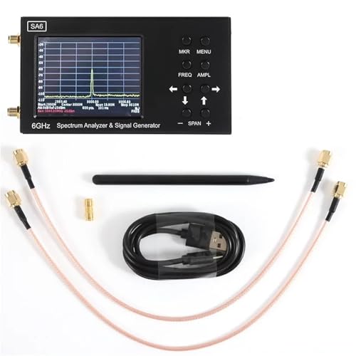 Spectrum Analyzer 6GHz SA6 Tragbarer analysator Spectrum Explorer Signalgenerator mit Tracking-Generator 6,2 GHz mit Touchscreen Spectrum Analyzer 6GHz SA6 Tragbarer analysator Spectrum Explorer Signalgenerator mit Tracking-Generator 6,2 GHz mit Touchscreen von TETEOM