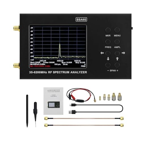 Spectrum Analyzer SSA6G 35MHz-6200MHz - analysator - Multimeter Spectrum Explorer mit Prüfsonde Spectrum Analyzer SSA6G 35MHz-6200MHz - analysator - Multimeter Spectrum Explorer mit Prüfsonde von TETEOM