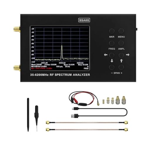Spectrum Analyzer SSA6G analysator 35 MHz-6200 MHz Multimeter Spectrum Explorer mit Prüfsonde Spectrum Analyzer SSA6G analysator 35 MHz-6200 MHz Multimeter Spectrum Explorer mit Prüfsonde von TETEOM