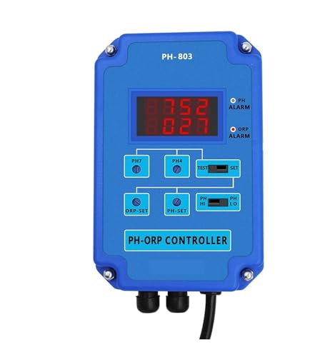 TETEOM PH Messgerät Erde 2-in-1-PH-ORP-Controller-Monitor Digital Redox mit Ausgangsleistungsrelais-Steuerelektrodensonde BNC for Hydrokulturpflanzen TETEOM PH Messgerät Erde 2-in-1-PH-ORP-Controller-Monitor Digital Redox mit Ausgangsleistungsrelais-Steuerelektrodensonde BNC for Hydrokulturpflanzen von TETEOM