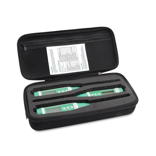 TETEOM PH Messgerät Erde Bodentest-Kit NPK-Messrät Boden Schnellwirkender Stickstoff-/Phosphor-/Kaliumtester Nährstoffanalysatoren for den Pflanzenanbau(3PCS Set with Bag) von TETEOM