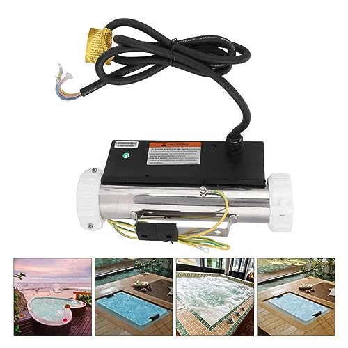 TETEOM Poolheizung, 3KW Massage Badewanne Heizung SPA Thermostat Umwälzheizung Heiße und Kalte Wannen for Schwimmbad & Bad SPA von TETEOM
