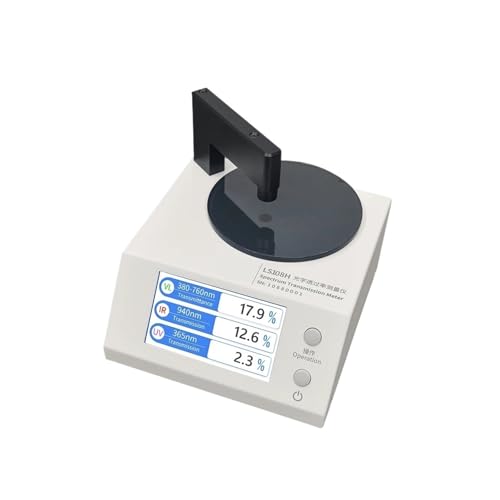 -Transmissionsmessgerät Transmissionsmessgerät mit 365 nm UV 940 nm IR 380-760 nm VL for getönte Fensterfolien LS108H,UV Messgerät von TETEOM