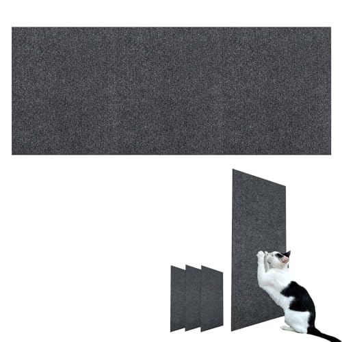 DIY Climbing Cat Scratcher, Katzen Kratzmatte Selbstklebend, Cat Scratcher Klebend, Kratzmatte Katze Selbstklebend, Katzenteppich Selbstklebend (40 * 200cm/15.7 * 78.7in,Dunkelgrau) von TETGSET