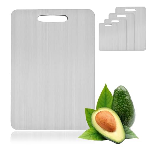 Titan Schneidebrett Set - 100% Titanium Cutting Board (40 * 30 cm) von TETGSET