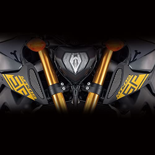 TETHY Für Yamaha Mt09 Sp Mt 09 Fz09 Fz-09 Mt-09 2020 2021 2019 Reflektierende Motorrad Aufkleber Lufteinlass Aufkleber Logo Zubehör Aufkleber (Color : 09 SP Brushed Gold) von TETHY
