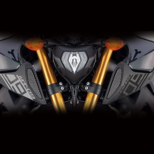 TETHY Für Yamaha Mt09 Sp Mt 09 Fz09 Fz-09 Mt-09 2020 2021 2019 Reflektierende Motorrad Aufkleber Lufteinlass Aufkleber Logo Zubehör Aufkleber (Color : MT09 Silver) von TETHY