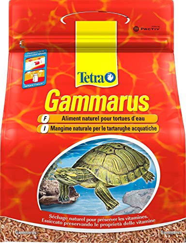 Tetra ReptoDelica Gammarus Schildkröten-Futter - Naturfutter aus ganzen Bachflohkrebsen, 4 L Beutel von Tetra