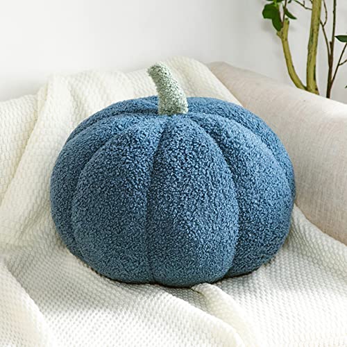 Kürbis Kissen, 3D Plüsch Kürbis Dekokissen, Herbstdeko Kürbis Zierkissen Sofakissen Kürbisform, Halloween Deko Aesthetic Kürbis Sofa Dekoration, Herbst Kissen für Kind Schlafzimmer (Blau, 35 cm) Kürbis Kissen, 3D Plüsch Kürbis Dekokissen, Herbstdeko Kürbis Zierkissen Sofakissen Kürbisform, Halloween Deko Aesthetic Kürbis Sofa Dekoration, Herbst Kissen für Kind Schlafzimmer (Blau, 35 cm) von TETSMG